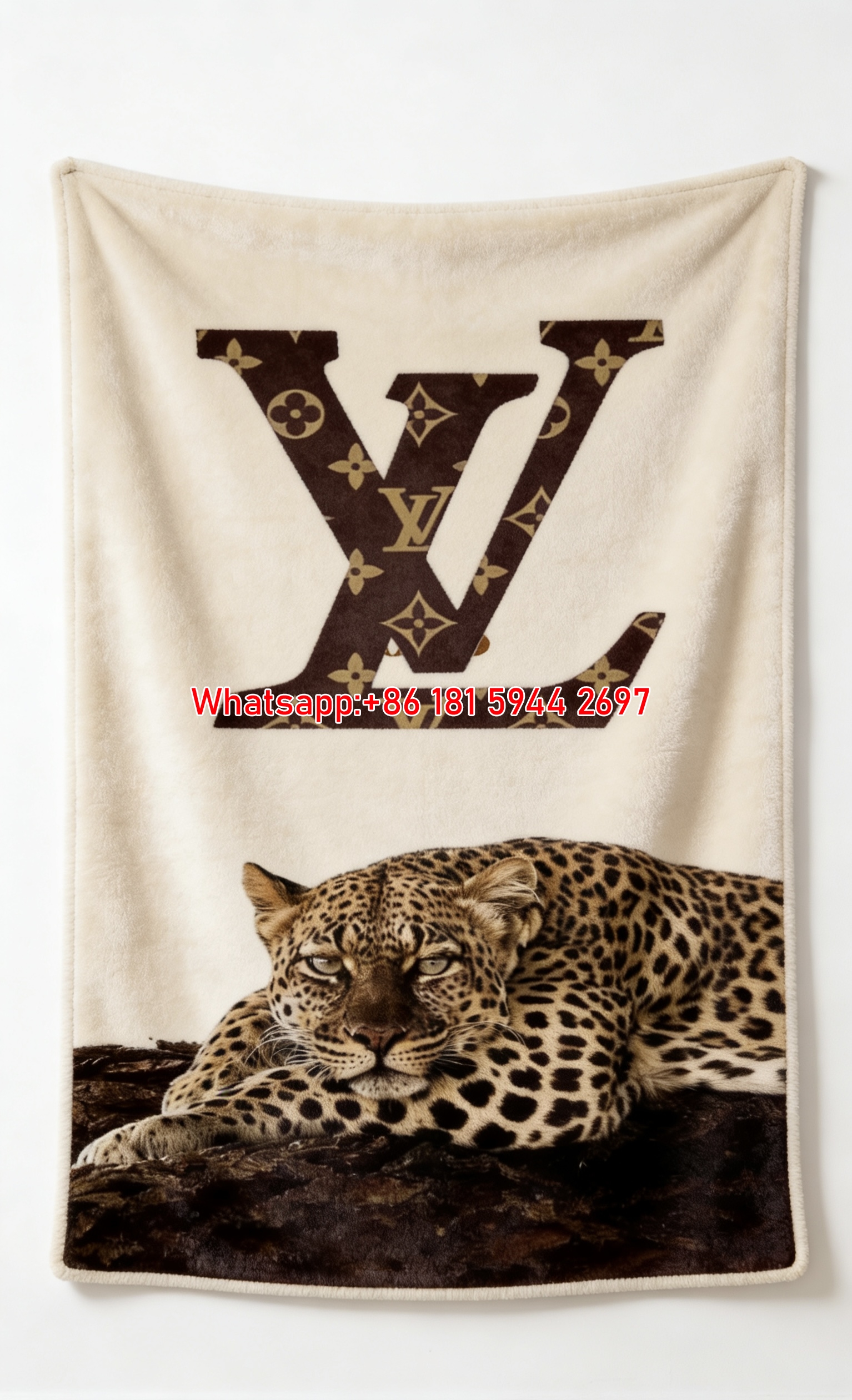 LV Leopard Majesty Blanket Regal Leopard LV Throw 175